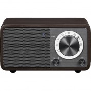 Sangean Wr-7 Tabletop Wireless Bluetooth Speaker With Fm Radio (dark Cherry)