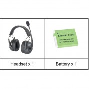 Came-tv Kuminik8 Master-d5-us Dual-ear Master Headset For Full-duplex Wireless Dect Intercom (1.78 To 1.93 Ghz, Us)