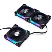 Lian Li Uni Fan Sl V2 120mm Argb Case Fan 3-pack (black)