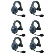 Eartec Evade Evx6s Light-industrial Full-duplex Wireless Intercom System With 6 Single-ear Headsets (2.4 Ghz)