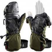 The Heat Company Shell Mittens (size 8-9, Dark Army Green)