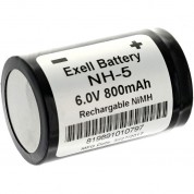 Exell Battery Nh5 Nimh Rechargeable Battery For Hasselblad 500 El (800mah, 6v)