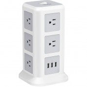 Tessan 11-outlet Tower Surge Protector With 3 Usb Ports