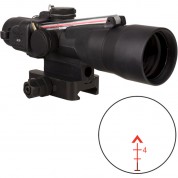 Trijicon 3x30 Acog Riflescope, Dual Illuminated (red Chevron .223 62 Gr. Ballistic Reticle)