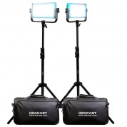 Dracast Pro Series Led500 Daylight Led Light Panel (v-mount, Interview 2-light Kit)