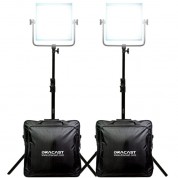 Dracast Pro Series Led1000 Daylight Led Light Panel (v-mount, Interview 2-light Kit)