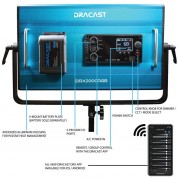 Dracast X Series Led2000 Rgb Led Light Panel (travel 3-light Kit)