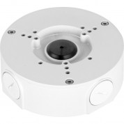 Lorex Accj7r3w Outdoor Round Junction Box For 3-screw Base Cameras (white)