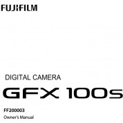 Fujifilm Owner's Manual For Gfx 100s Camera