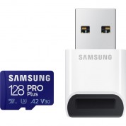 Samsung 128gb Pro Plus Uhs-i Microsdxc Memory Card With Card Reader