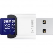 Samsung 128gb Pro Plus Uhs-i Microsdxc Memory Card With Card Reader