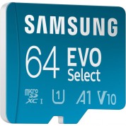 Samsung 64gb Evo Select Uhs-i Microsdxc Memory Card With Sd Adapter