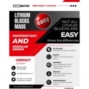 Blockbattery Sli-300 Lithium-ion 280wh Block Battery System With Charger