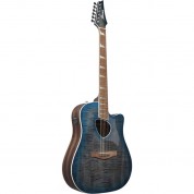 Ibanez Altstar Alt30fm Dreadnought Acoustic/electric Guitar (blue Doom Burst High Gloss)