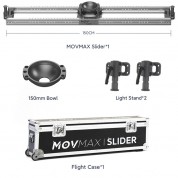 Movmax Camera Slider System With 150mm Bowl Mount (59