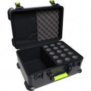 Shure By Gator Sh-miccase15 Molded Case With Drops For 15 Wired Microphones And Tsa-approved Latches