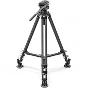 Leofoto Lvc-193c Carbon Fiber Twin Leg Tripod With Bv-10 Video Head