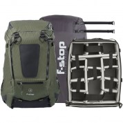 F-stop Ajna Duradiamond 37l Travel & Adventure Photo Backpack Bundle (cypress Green)