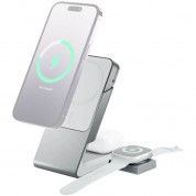 Alogic Matrix 3-in-1 Magnetic Charging Dock With Apple Watch Charger (white)