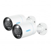 Reolink Nvc-b4kdl 4k Uhd Outdoor Dual-lens Network Bullet Camera With Night Vision & Spotlight (2-pack)