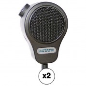 Astatic 651 Small-format Dynamic Palmheld Microphone Kit (2-pack)