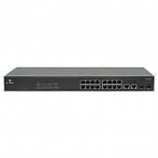 Etherwan Web-managed Ethernet Switch With 16 Poe+ Ports + 2 Sfp/rj45 Combo Ports