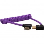 Kondor Blue Gerald Undone Coiled Right-angle High-speed Hdmi Cable (purple, 12 To 24