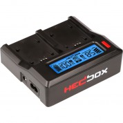 Hedbox Rp-dc50 Digital Lcd Dual Battery Charger Kit With Rp-dfz100 Battery Plates