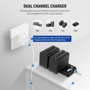 Neewer Np-f970 10050mah Battery & Dual Charger Kit