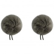 Bubblebee Industries Windbubble Faux Fur Lavalier Windscreen (2-pack, 1.10