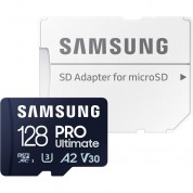 Samsung 128gb Pro Ultimate Uhs-i Microsdxc Card With Sd Adapter