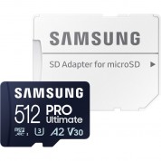 Samsung 512gb Pro Ultimate Uhs-i Microsdxc Card With Sd Adapter