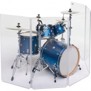 Clearsonic A4 5-section Acrylic Drum Shield With Flexible Full-length Hinges And Cable Cutouts