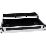 Headliner Flight Case With Laptop Platform And Wheels For Rane Dj Four And Dj Performer (silver/black)