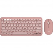 Logitech Pebble 2 Wireless Keyboard And Mouse Combo (tonal Rose)