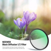 Neewer Black Diffusion Cinematic Effect Filter (82mm, Grade 1/2)