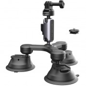 Pgytech 3-arm Suction Mount With Caplock Ball Head & 3-prong Mount