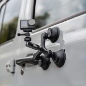 Pgytech 3-arm Suction Mount With Caplock Ball Head & 3-prong Mount