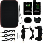 Litufoto Vm10 Wireless Microphone System With Usb-c Adapter For Cameras And Mobile Devices (2.4 Ghz)