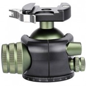 Sunwayfoto Th-55g Low-profile Ball Head With Lever Clamp And Quick Release Plate (green)