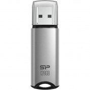 Silicon Power 128gb Marvel M02 Usb 3.2 Gen 1 Flash Drive (silver)