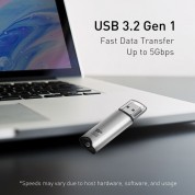 Silicon Power 128gb Marvel M02 Usb 3.2 Gen 1 Flash Drive (silver)