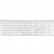 Macally Full-size Usb-c Keyboard For Mac (silver Aluminum)