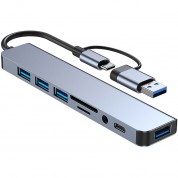 Camvate 8-in-1 Usb Docking Station (silver)