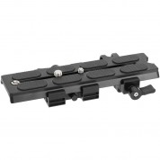 Camvate Manfrotto-type Sliding Quick Release Plate With Clamp Base & 15mm Rod Port