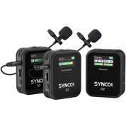 Synco Wair-g2-a2 Ultracompact 2-person Digital Wireless Lavalier Microphone System For Cameras & Mobile Devices (2.4 Ghz)