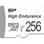 Silicon Power 256gb High Endurance Uhs-i Microsdxc Memory Card With Sd Adapter