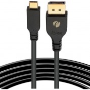 Pearstone Usb Type-c Male To Displayport Male 8k Cable (6.6')