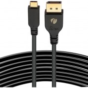 Pearstone Usb Type-c Male To Displayport Male 8k Cable (10')