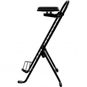 Plateau Chairs Pro Series Folding Chair With Black Vinyl Leather Seat & Black Frame